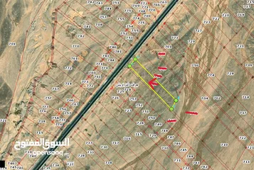  1 قطعة ارض للبيع موقع مميز على شارع العقبة عمان الطفيلة