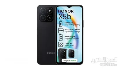  9 HONOR X5B PLUS ( 128GB ) / RAM 4 NEW /// هونور اكس 5 بي بلس ذاكرة 128 رام 4 الجديد