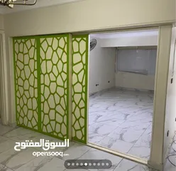  4 فى عمارات شرارة شارع النادى شقة بمساحة 150 متر  الاهلى ( حسن المأمون ) مدينة نصر  الدور الخامس 5   (