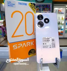  4 مستعمل ايام Spark 20c رام 8 جيجا 256 أغراضة والكرتونه الأصلية متوفر توصيل