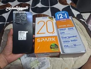  3 جوال تكنو سبارك 20 برو بلس 16 جيجا رام