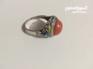  8 خاتم فضه صياغه يدويه انتيك