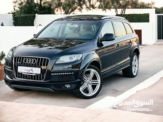  1 AED 1,240 PM  AUDI Q7 3.0 V6  S-LINE  FULL OPTION  GCC  0% DOWNPAYMENT