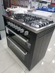  4 عرض نااار على فرن يونيون اير دبل طابقين مزدوج 90 سم منصب ثقيل عيون ايطالي