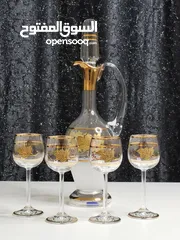  14 Crystal Egermann كريستال تشيكي ماركة   مزينة بطبقة سميكة من ماء الذهب Egermann