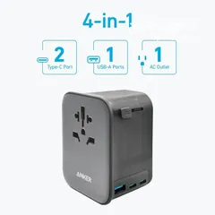  1 Anker Nano Travel Adapter (4-in-1, 65W) -NEW -MEGAByte