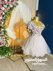  2 فستان قصير لون بصلي مطعم بلون اسود راقي وفخم السعر 25
