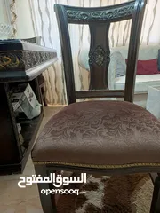  7 طاولة سفرة 6 كراسي مستعملة بحال الجديد