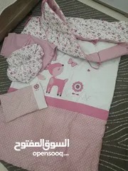 15 Different baby products (Bedding sets, sleeping bag, changing mat and baby head shaping pillow)
