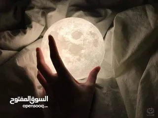  10 مجسم القمر المضيء هديه ديكور منظر هديه القمر المضئ 3D يضئ كل الالوان moon light هدايا اضائه ضوء