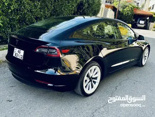  6 بدفعه اولى 1500 تملك تسلا موديل 3 لون اسود ملوكي موديل 2022 للبيع كاش او اقساط عالهويه