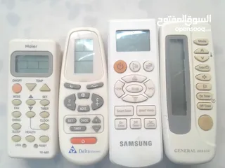  1 ريموتات اصلية للمكيفات والشاشات