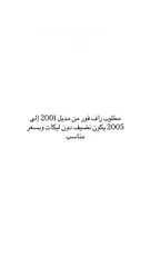  2 مطلوب راف فور من مديل 2001 إلى 2005