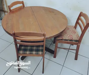  1 Dinning table with 3 chairs