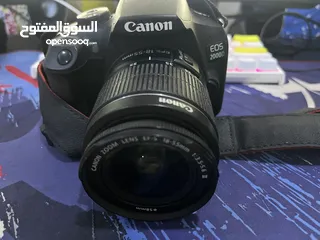  1 Canon eos 2000d with kit lens like brand new negotiable price