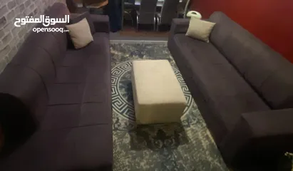  2 طقم كنب خشب لاتيه