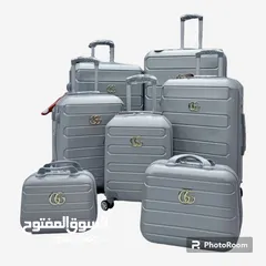  5 حقائب فيبر 7 قطع   شنط سفر   شنط اعراس حقائب متعددة المقاسات