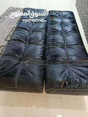  2 صوفا بيد كنباي مع بفه وتفتح ال سرير