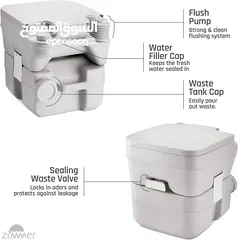  22 تواليت لكبار السن يحتوي المرحاض على خزان مياه علوي وخزان صرف حلول طبية Portable Toilet مرحاض متنقل