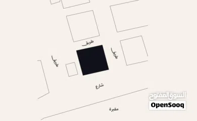  1 ارض مميزه في ستره على اربع شوارع RHB**