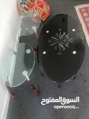  1 طاولة زجاج