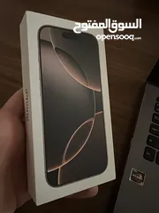  1 iPhone 16 pro 128gb desert titanium (جديد غير مفتوح)