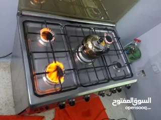  5 بتجاز فرن غاز 5 عيون كهربا +غاز شغال ممتاز