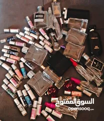  1 بيع زجاجات عطور بعدة احجام والوان زجاج قوي وثقيل فيه زجاجات الكبيرة والصغيرة الرفيعه والعريضه
