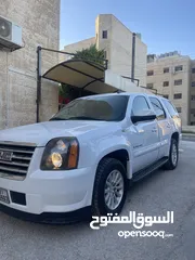  25 جيب جمس يوكن موديل 2008 بحالة الوكالة لون ابيض فل اضافات مميز جدا هايبرد
