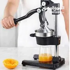  4 مكبس ذراع ستيل صلب عصارة البرتقال و ليمون و رمان و عنب اليدوي