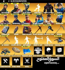  6 حساب فورتنايت سيزون 3 و100 سكن