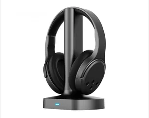  1 سماعات Brookstone ويرلسBrookstone 9AirPhones Wireless RF Over Ear Headphones
