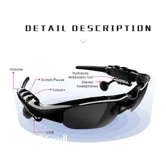  2 Bluetooth-Compatible Sunglasses Sport Earphone Portable Noise Reduction Earphone For Fitness Jogging