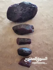  3 ياقوت روبي طبيعي خام أفريقيا Roby gemstone