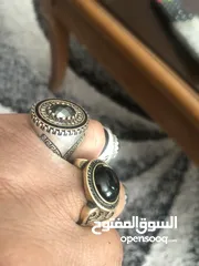 6 خواتم فضه 925 عدد 4 للبيع قياس 20 22و21 بسعر مغررررري