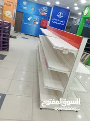  2 ارفف حديد للمحلات التجاريه والسوبر ماركة عابدين مجوز ومفرد للبيع كامل و غرابيل محمص
