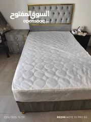  2 تخت وكوماندينة وفرشة حداد استعمال شهر