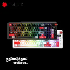  5 FANTECH MK918 ATOM PRO97 WIRELESS MECHANICAL GAMING KEYBOARD WHITE كيبورد فانتيك الجديد المميز