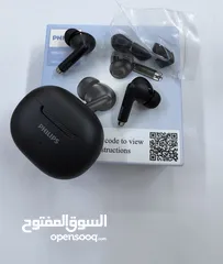  7 سماعة فلبس لا سلكيه اصليه جديده لون اسود  تعمل بالمس وتدعم جميع الهواتف والوندوز تعمل لحد 20 ساعه