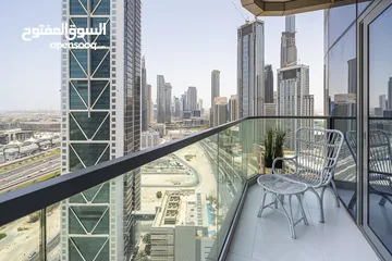  20 Luxurious 2BRs  Fully Furnished  All Bills Included  Burj Khalifa View  Corner Unit