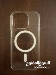  1 iPhone 15 pro clear case (magsafe)كفر ايفون 15 برو الاصلي