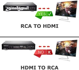  5 HDMI TO RCA AV CONVERTER     & RCA AV TO HDMI CONVERTER
