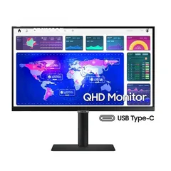  1 SAMSUNG 24′′ S6 IPS 2K USB-C Monitor 75Hz HDR