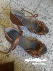  1 Professional Latin Dance Shoes Size 38 Bronze