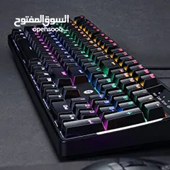  12 GK400F keyboard hp Mechanical Gaming كيبورد جيمنج من اتش بي مواصفات ممتازة مضيئ