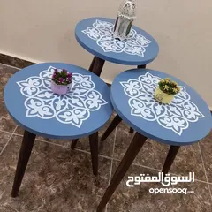  2 طاولات سرفيس 3 قطع ب 15 دينار  الاطقم pvc حراري  مقاوم للمي والرطوبه الخدوش ومكفولين  سارع بالطلب  .