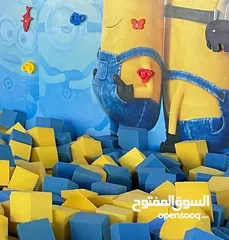  9 مكعبات اسفنجية و مواسير فوم تغليف حديد مناطق الالعاب