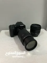  7 كانون 250D +عدسة سيجما 30mm1.4 + عدسة زوم 300-75 .