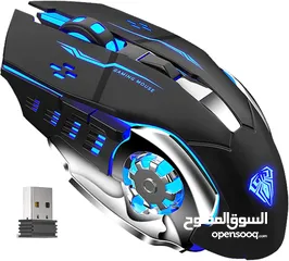  4 ماوس جيمنغ أصلي لألعاب الفيديو الاحترافية وايرلس Aula SC100 Gaming Mouse Wireless