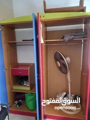  3 خزانة وكمدينة  خشب لاتيه نظيف